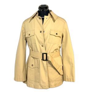 British Mist Khaki Belted Safari Jacket